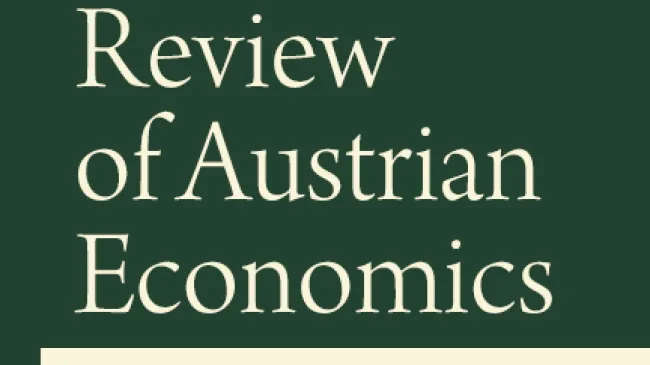 Review of Austrian Economics
